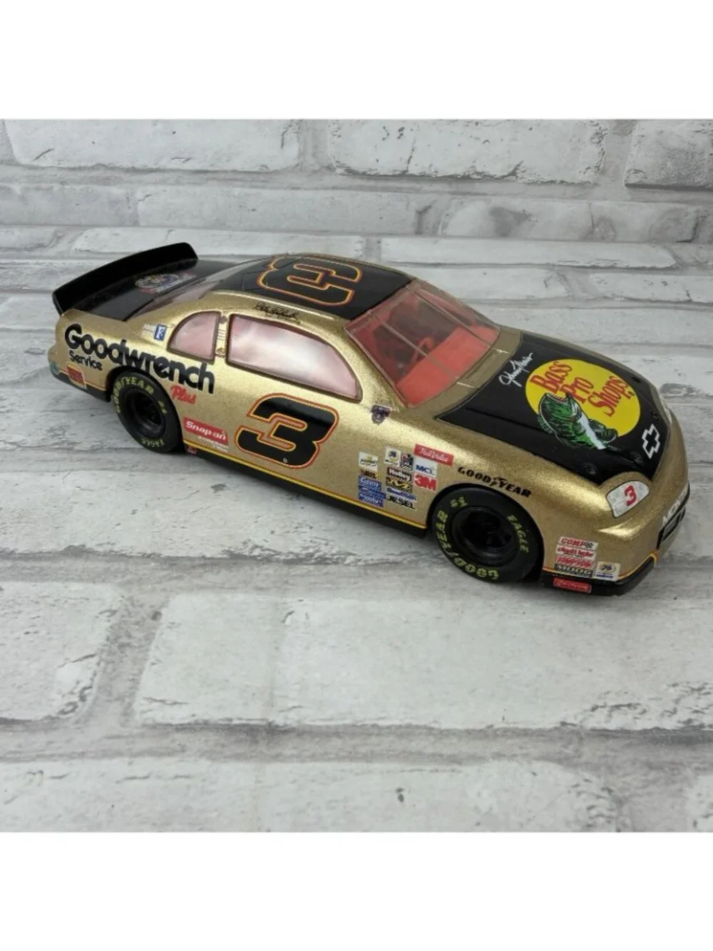 Hasbro 1998 Dale Earnhardt #3 Bass Pro Shops Gold 1/24 Diecast 50th Anniversary